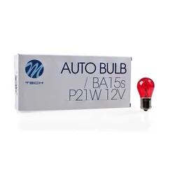 M-Tech Sijalica P21W S25 BA15S, 12 V, Crvena
