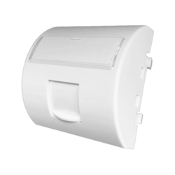 shumee Adapter 45x45 1xRJ45 s protiprašnim pokrovom (konveksen in zaobljen) ALANTEC