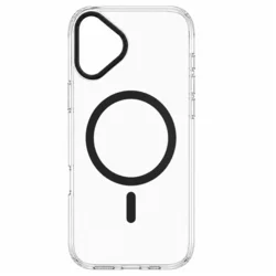 Transparent Color Ring MagSafe maska za iPhone 16 Plus – Crna