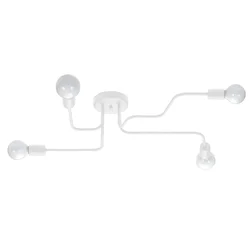 Sollux SL.1442 - Plafonska svetiljka VECTOR 4xE27/15W/230V bela