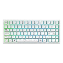 DARK PROJECT Bežična mehanička gaming tastatura ALU Terra Nova, Bela