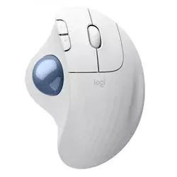 Logitech emea28-935 ergo m575s wireless trackball - offwhite+blue ball - bt ( 910-007030 )