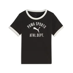PUMA Varsity Relaxed Tee Youth, Shop, Black, 2-3Y