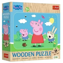 Trefl Drvena slagalica Peppa Pig, 24 dela