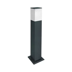 Stubna baštenska svetiljka crno-bela staklena E27 IP65 visina 1000mm E250380