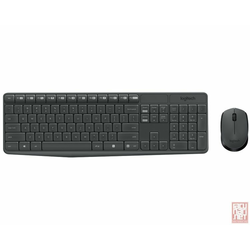 Logitech Wireless MK235, Wireless Mouse & Keyboard, YU, USB, gray