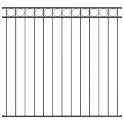 Vidaxl Element Ograje ASSEN Siva 170 x 150 cm Jeklo