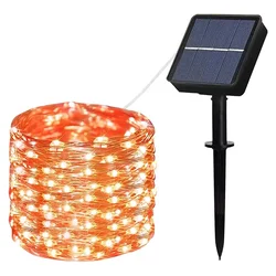 Novogodišnje solarne lampice NARANDŽASTE 10 metara