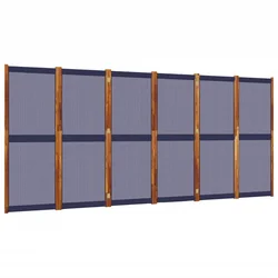 Vidaxl Paravan 6-delni temno moder 420x180 cm