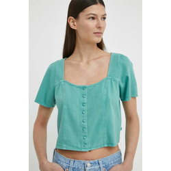 Traper bluza Levis za žene, boja: zelena, bez uzorka