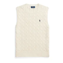 Polo Ralph Lauren Brezrokavnik kremna