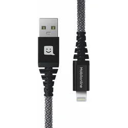 EKO CABLE Kevlar USB/Lightning 0,3M 60W antracit