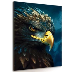 Slika modro zlati orel - 40x60