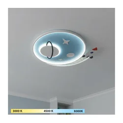 Brilagi -LED Dečije plafonsko svetlo STARSHIP LED/64W/230V 3000/4500/6000K plavo