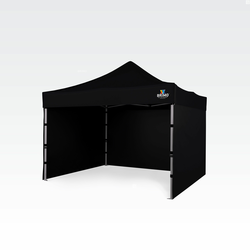Pop up šotor 3x3m - plus 3 stene - Črna