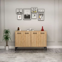 Hanah Home Konzolni sto Frezya, 120 x75 x29.6 cm, Hrast