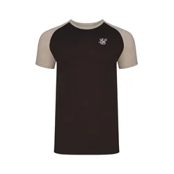 SikSilk Majica temno rjava/temno siva