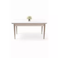HANAH HOME Trpezarijski sto Rewa White Chrome
