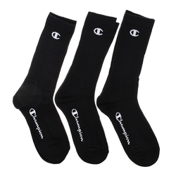 CHAMPION Pack-3 High top socks Y08QG Men black