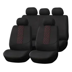 Presvlake za sedišta automobila SC-03 9/1 crne/crvene Amio
