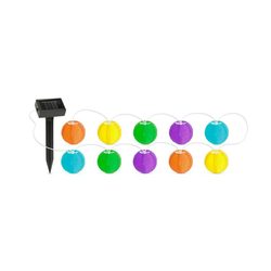 LED solarni niz 10xLED/1,2V 3,7m IP44 višebojni
