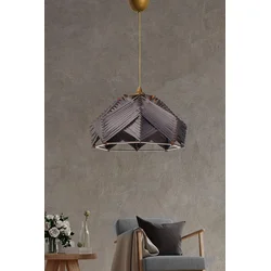 Opviq Luster YL236, 20cm, 35 cm, E27, 60 cm Kabl, Sivi