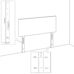 Vidaxl Posteljno vzglavje taupe 144x5x78/88 cm blago