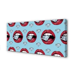 tulup.si Slika na platnu Diamanti usta 120x60 cm