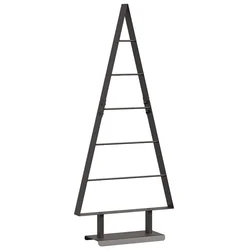 Metalna božićna jelka s stalakom Crna 90 cm Čelik