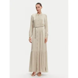 MICHAEL Michael Kors Srajčna obleka MS482CM8BB Bež Regular Fit