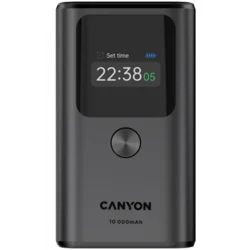 CANYON power bank OnPower 130 TFT 10000 mAh PD30W Dark Grey