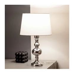 BRILAGI - Stona lampa CERIA 1xE27/60W/230V prečnika 30 cm sjajni hrom/bela