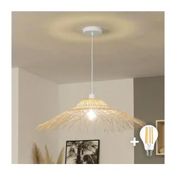 Brilagi - LED luster na sajli CERIA BOHO 1xE27/40W/230V prečnik 100 cm bambus