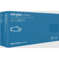 Mercator medical rukavice jednokratne nitril nitrylex classic plave veličina xl ( rd300190xl )