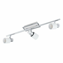 Eglo Davida spot/3, led, gu10, 3x5w, 3x400lm, hrom/bela