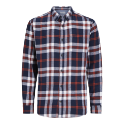 JACK & JONES Muška karirana košulja 12235982, Teget