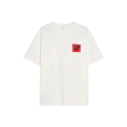 Bershka Majica rdeča / črna / bela