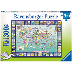 RAVENSBURGER puzzle KARTA SVIJETA 3, 300 komada