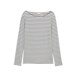 TOM TAILOR Majica temno modra/bela