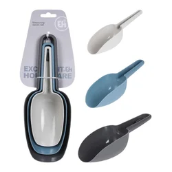 Excellent Houseware Set 3delnih plastičnih zajemalk za hrano