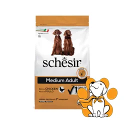 Schesir Dog Medium, Chicken 3kg, Hrana Sa Piletinom Za Pse Srednjih Rasa