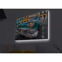 Opviq Slika na platnu sa LED osvetljenjem 45x70cm