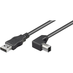 PRIKLJUČNI KABEL USB 2.0, USBTIPA A/USB TIPA B, ČRNE BARVE, 2 M