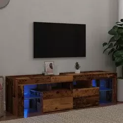 TV ormarić LED boja drva 140 x 36,5 x 40 cm konstruirano drvo