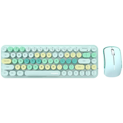 Wireless keyboard + mouse set MOFII Bean 2.4G (Green)