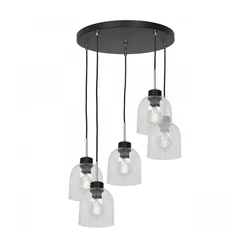Luster na sajli BOGOTA 5xE27/60W/230V proziran