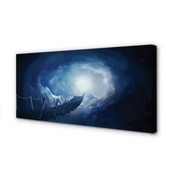 tulup.si Slika na platnu Sky oblaki most 125x50 cm