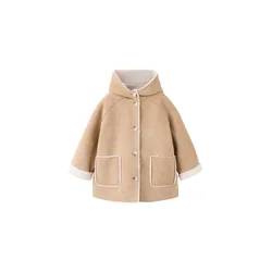 MANGO KIDS Plašč MARIONA kremna