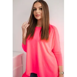 Oversize pink neon blouse