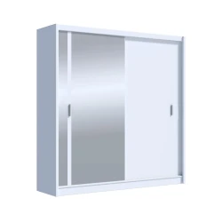 Wardrobe SABRINA 203x215 cm bela